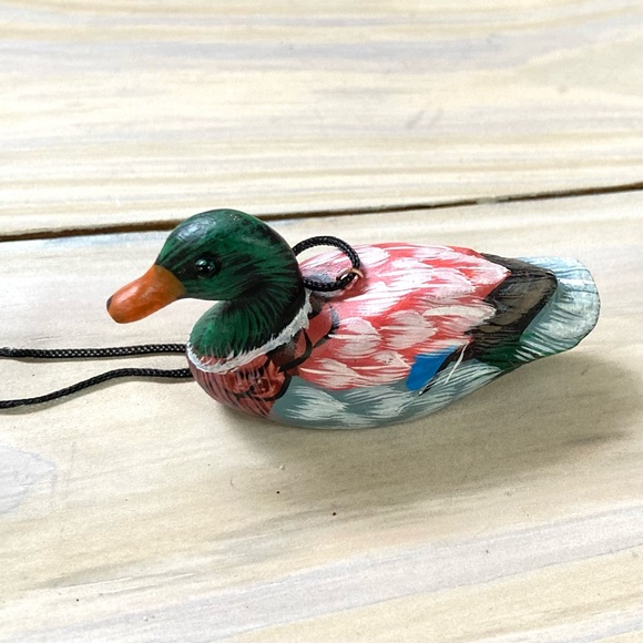 Set of 5 Mallard DUCK Ornaments 2.5 x 1  x 1.25 inches - Picture 3 of 16